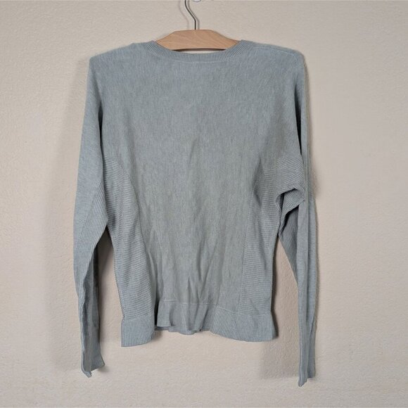Lululemon Cashlu Knit Pullover Sweater in Heathered Green Fern sz 6 Minimalist - Picture 4 of 9